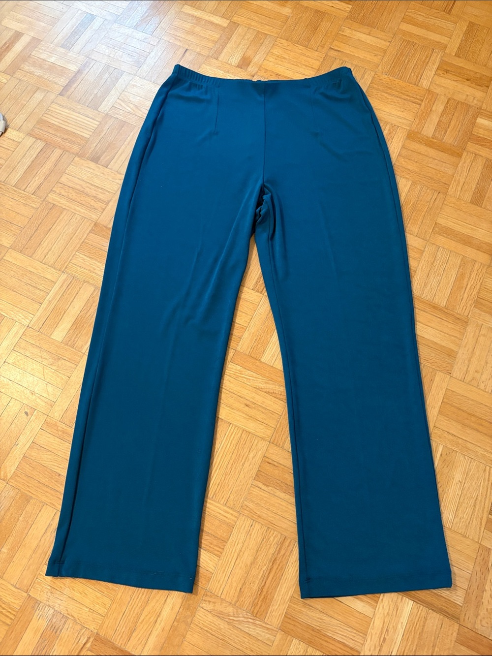 Chicos Wide-Leg Pull-On Pants in Teal